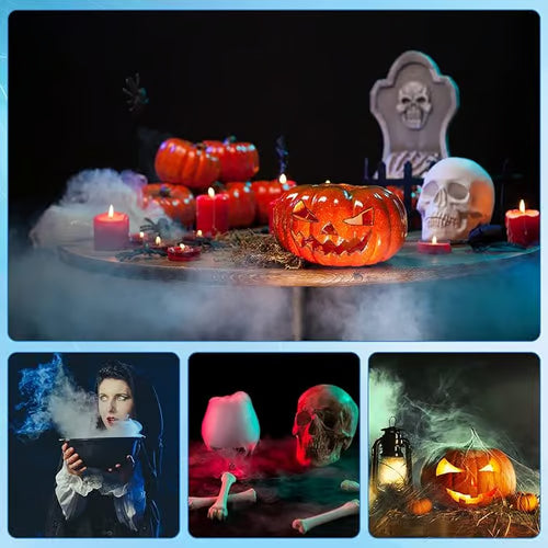💨⚡ 50% korting! 12-LED mistmaker – 💧 koele nevel & kleurrijk licht, 🌊 voor vijvers, Halloween & humiditeit!