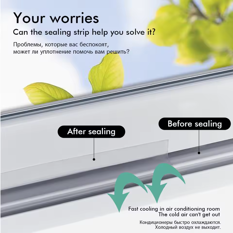 💥🔥 TIJDELIJKE KORTING! Nooit meer lawaai, stof of insecten onder je deur! Deze 5m siliconen tochtstrip sluit alles perfect af – binnen seconden geplakt, geen gereedschap!