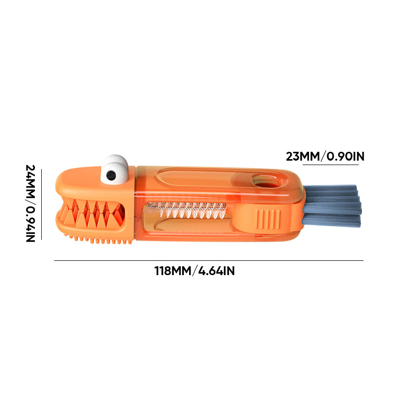 🧼 4-in-1 Multifunctionele Spleetborstel - Keukenborstel, Draagbare Schoonmaakborstel