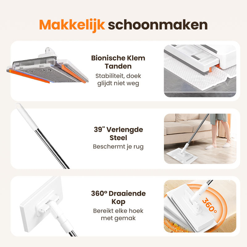 🔥 Laatste dag verkoop 50% korting 🔥 Wegwerpstofmaap met 4 herbruikbare doeken