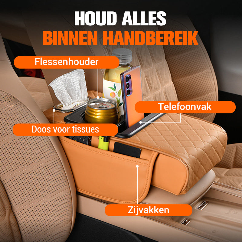 🚗 Multifunctioneel armsteunkussen voor in de auto – verlicht vermoeidheid, biedt comfort en past in elke auto.