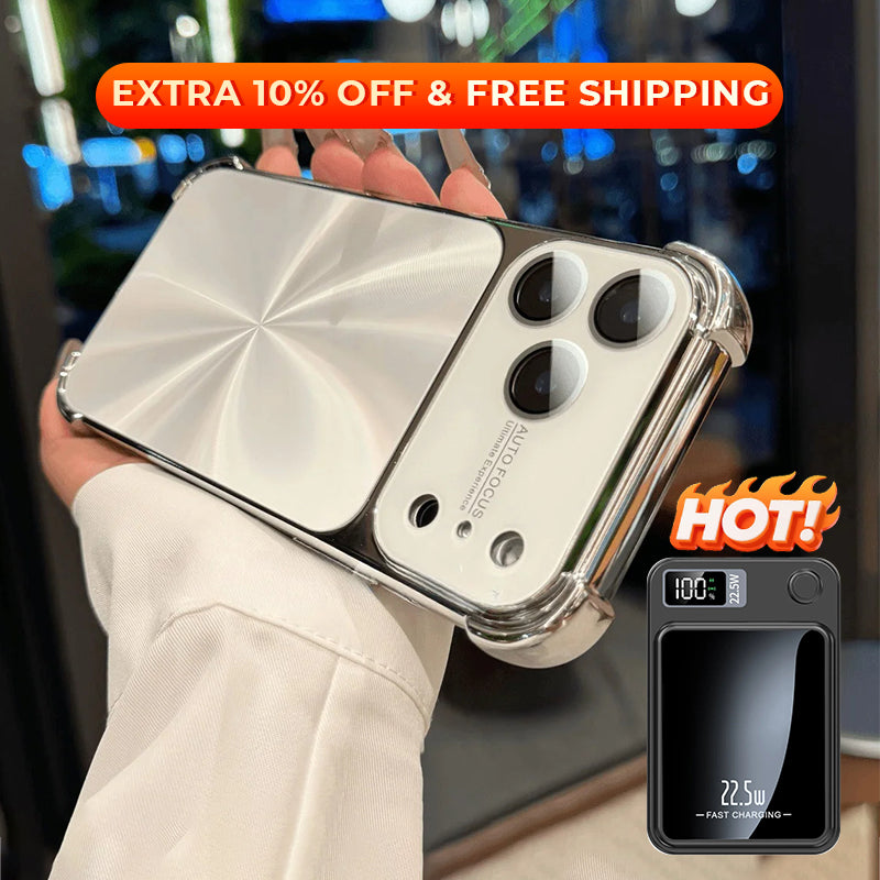 Vierhoekige valbestendige hoes met CD-textuur voor Phone - Koop er 2 en krijg 40% korting op de 2e🔥