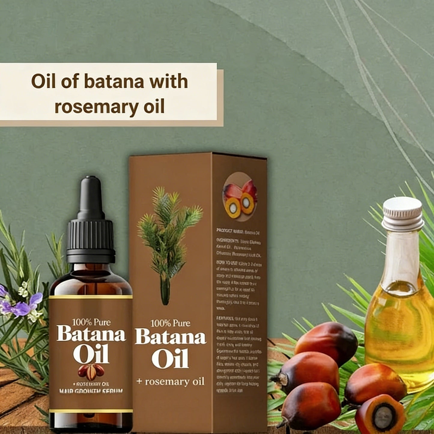 ✨Bestverkocht product🌿 100% pure Batana-olie, bevordert de haargroei en voedt de hoofdhuid.