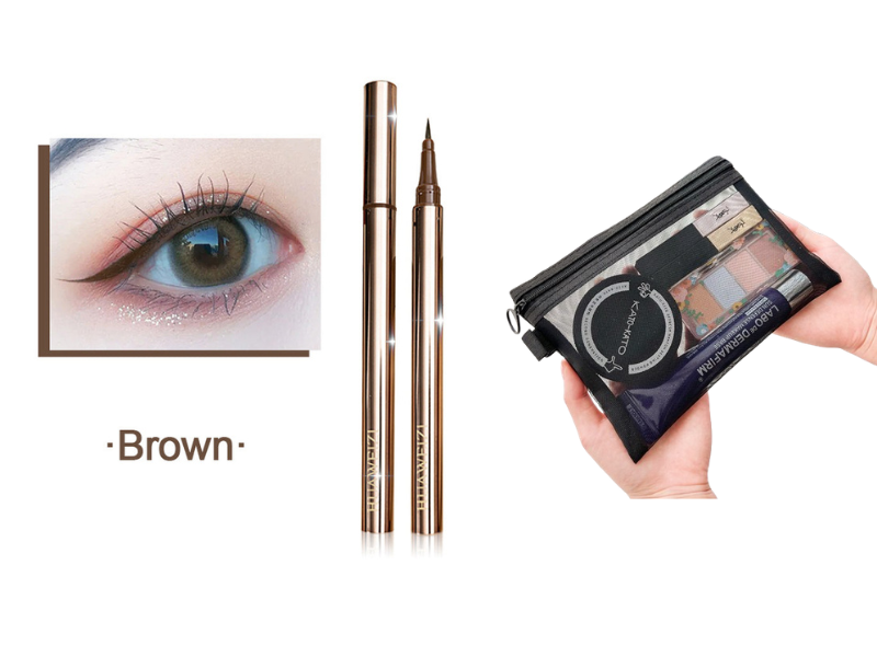 ✨ Waterdichte, veegvaste eyeliner – 24 uur lang intens zwart en uiterste precisie! ✨