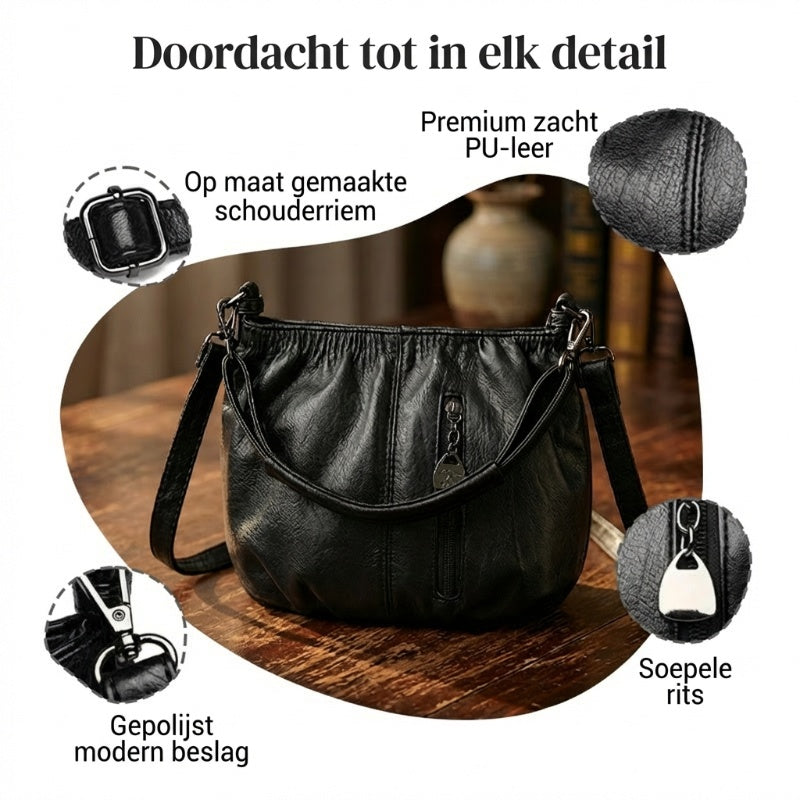 🥳2026 MEGA-AANBIEDING!💞Dames Retro Geplooide Bucket Schoudertas💼👜