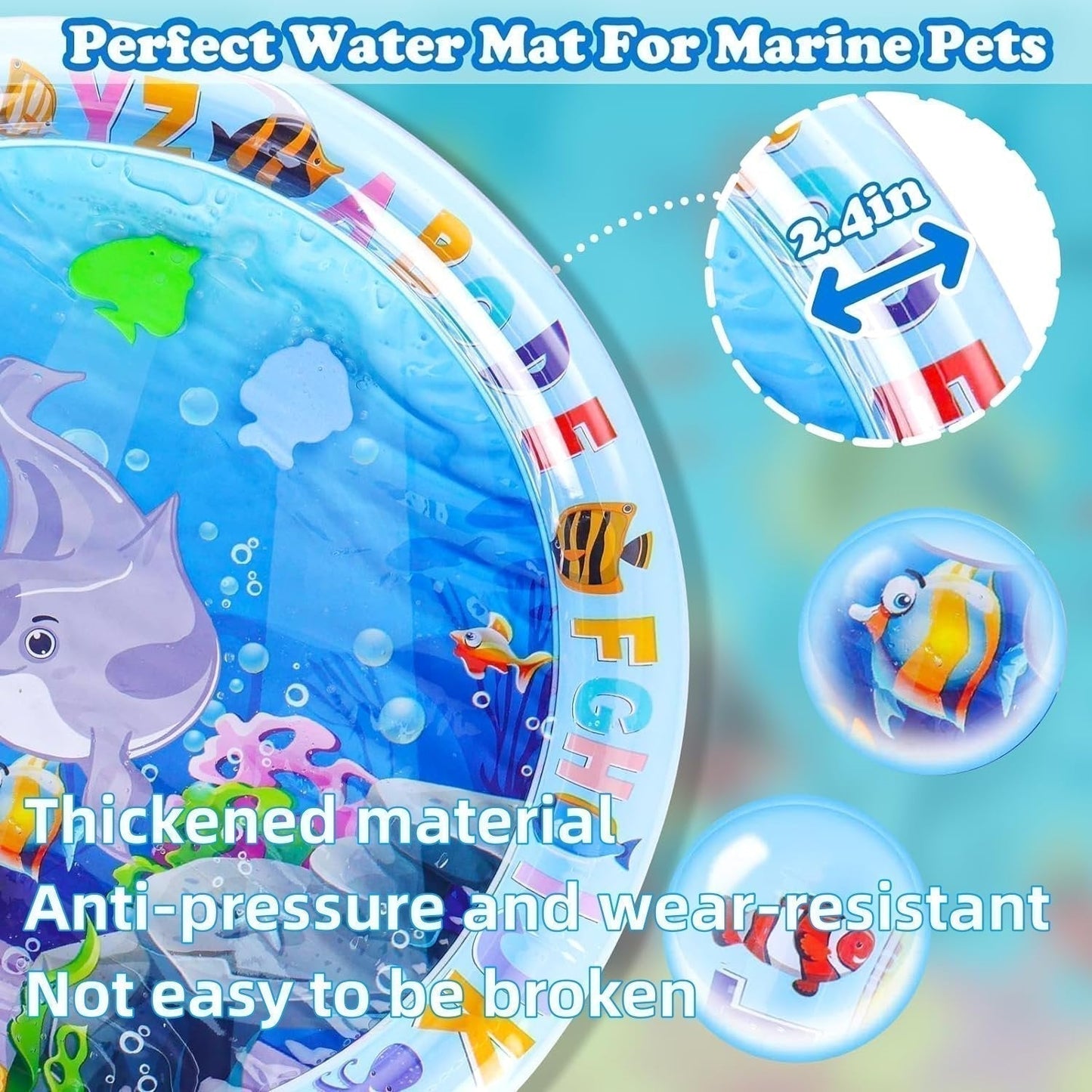 💥【LIMITED TIME 50% OFF】🔥 Katten Drijvende Vis Speelmat | Simuleert Watergolven | Activeert Jachtinstinct | Waterkoeling | Siliconen