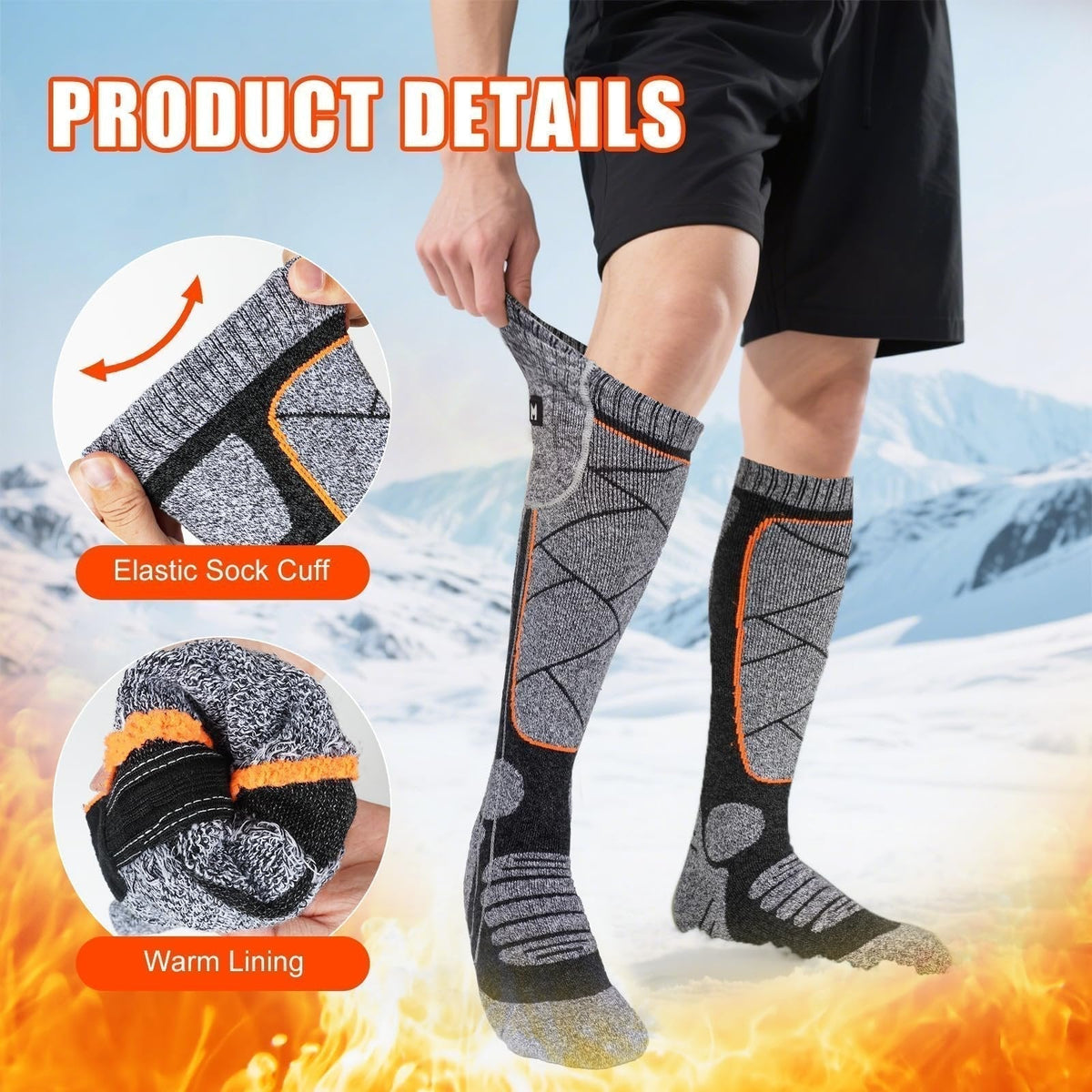 🧦 50% korting! Oplaadbare verwarmde sokken – 6000 mAh, tot 9 uur warmte & gelijkmatige koolstofvezelverwarming. Perfect voor skiën, wandelen & winteravonturen! ✨🔥