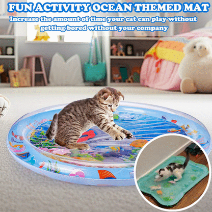 💥【LIMITED TIME 50% OFF】🔥 Katten Drijvende Vis Speelmat | Simuleert Watergolven | Activeert Jachtinstinct | Waterkoeling | Siliconen