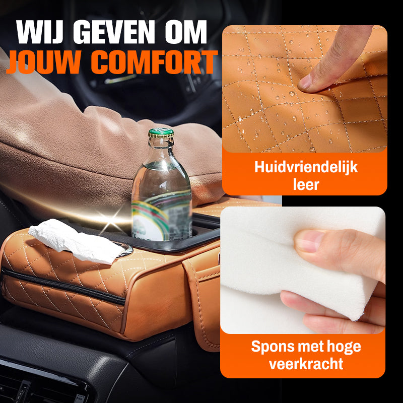 🚗 Multifunctioneel armsteunkussen voor in de auto – verlicht vermoeidheid, biedt comfort en past in elke auto.