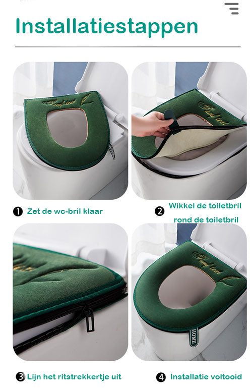 Borduurpatroon toiletzittingkussen