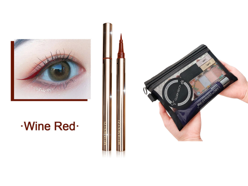 ✨ Waterdichte, veegvaste eyeliner – 24 uur lang intens zwart en uiterste precisie! ✨