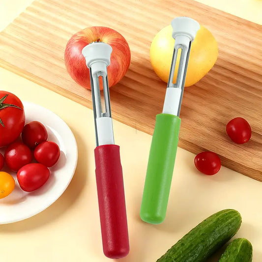 🍎 2-in-1 Apple Corer & Peeler (Roestvrij staal ) – perfect voor het snel bereiden van fruit ✨🍏