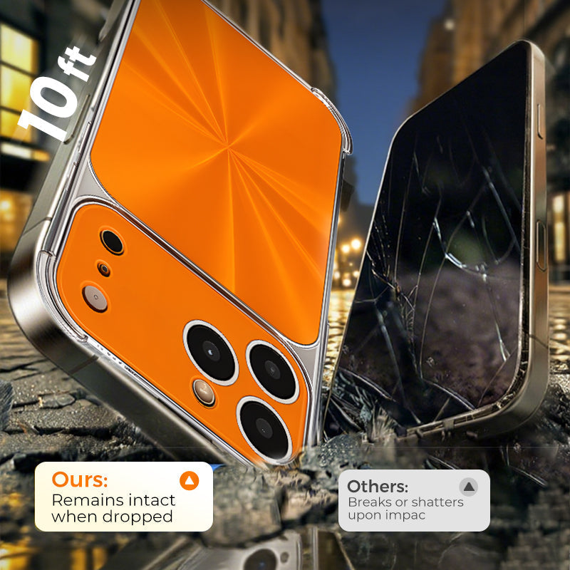 Vierhoekige valbestendige hoes met CD-textuur voor Phone - Koop er 2 en krijg 40% korting op de 2e🔥