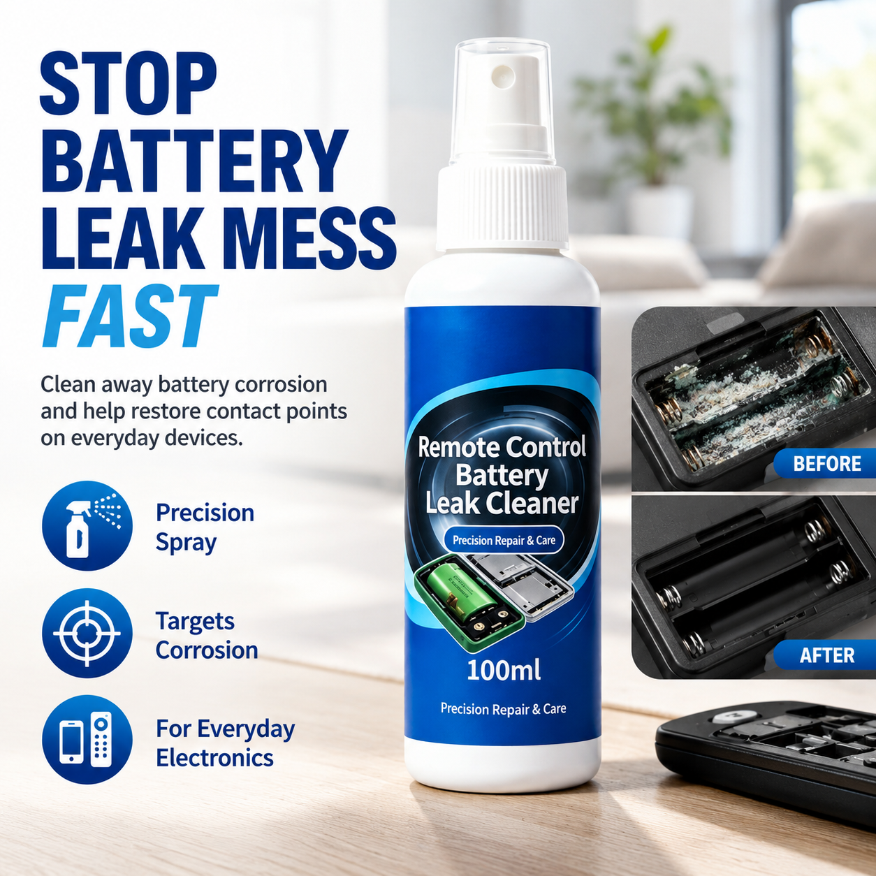 🔋 50% korting op FISHLEANO batterijcompartimentreiniger – verwijdert veilig en effectief batterijlekken en corrosie.