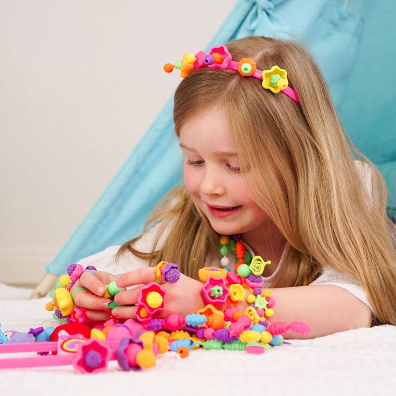 🎨 50% korting! Pop Beads sieradenset voor kinderen – eindeloos hergebruik, bevordert hand-oogcoördinatie & creativiteit. Perfect kerstcadeau! ✨🎅