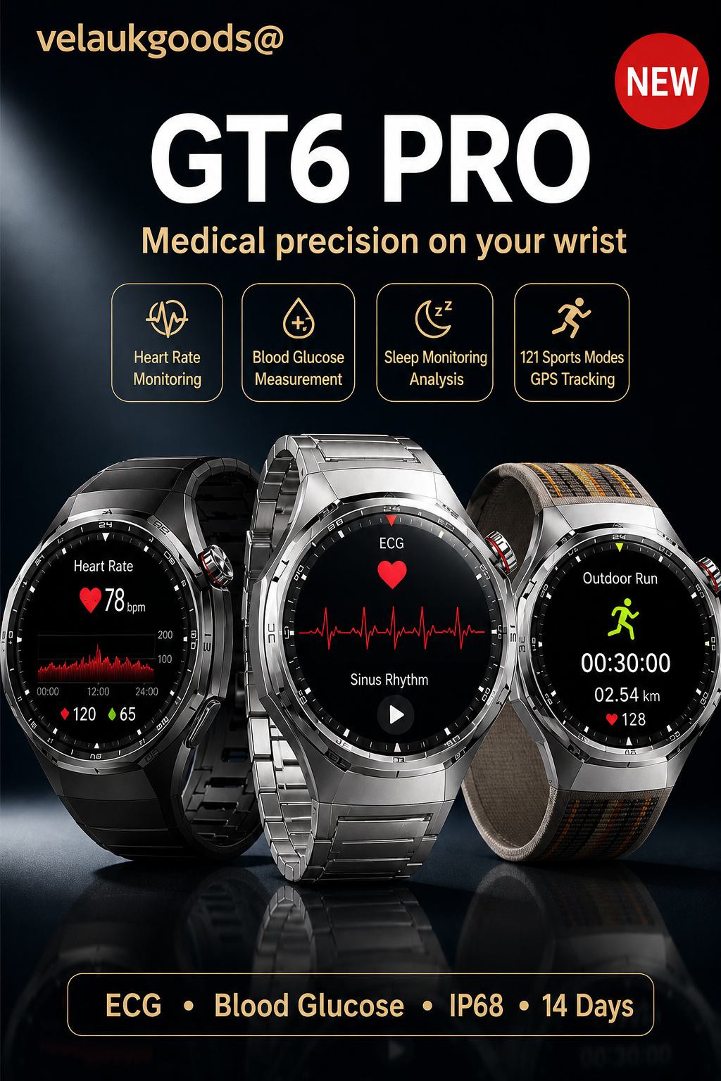 ⌚ GT6pro smartwatch met Bluetooth-bellen – stijlvol, sportief en altijd verbonden! Bestseller! 📞✨