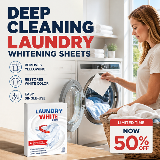 🔥💥 Dieptereinigende Wasverhelderingsdoekjes ✨🧺 Krachtige vlekverwijderaar voor stralend schone en frisse kleding