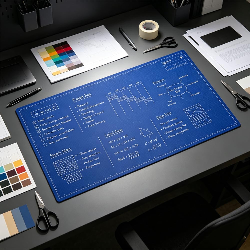 📋 50% korting! Herbruikbare bureauonderlegger – beschrijfbaar & uitwisbaar, groot formaat. Perfect voor schetsen, planning & notities – geen papier meer nodig! ✨🖊️