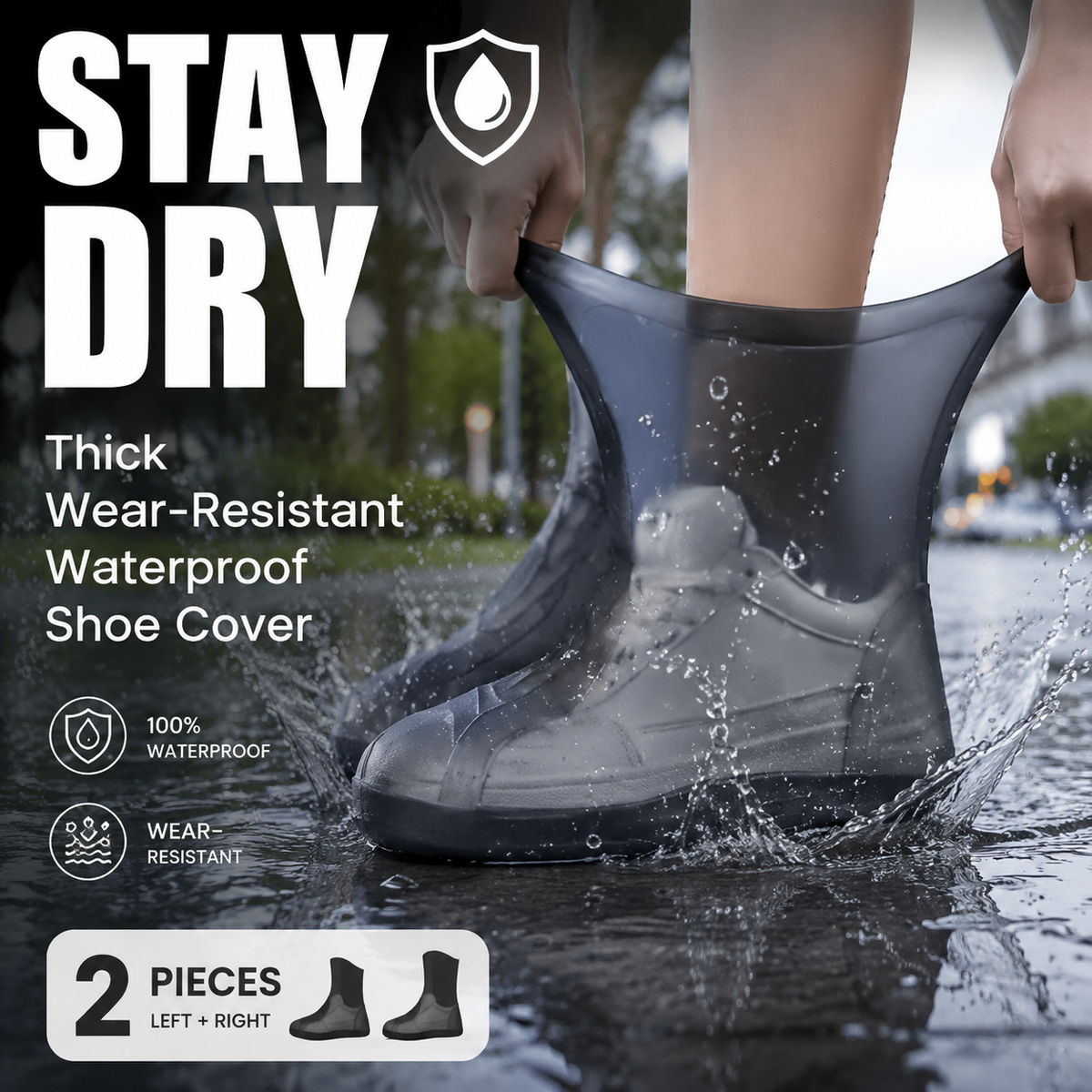 👟  50% korting! Waterdichte silicone schoenovertrek – houd je schoenen droog & schoon tijdens regen. Antislip, lichtgewicht & herbruikbaar! ✨🌧️
