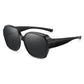 ☀️ Fit Over zonnebril met UV400 – draag hem over je normale bril, ideaal voor autorijden en wandelen.