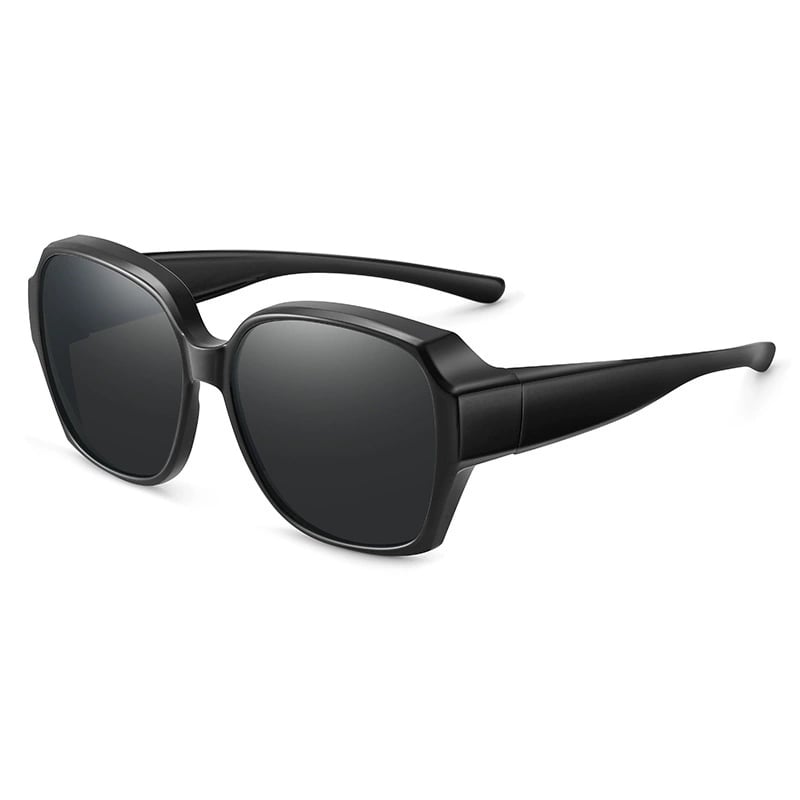 ☀️ Fit Over zonnebril met UV400 – draag hem over je normale bril, ideaal voor autorijden en wandelen.
