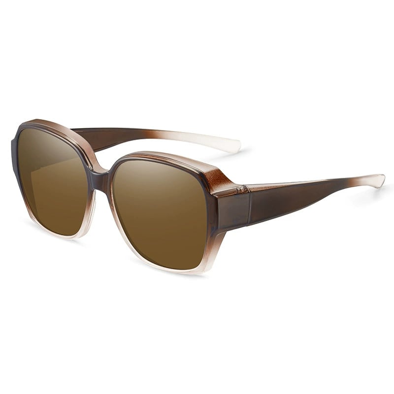 ☀️ Fit Over zonnebril met UV400 – draag hem over je normale bril, ideaal voor autorijden en wandelen.