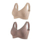 🎁Koop 1, krijg 2 gratis, 💕Geribbelde zijden push-up bh voor dames zonder stalen ring, verstelbaar🌸