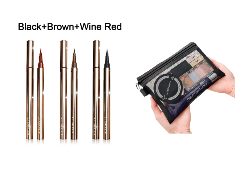✨ Waterdichte, veegvaste eyeliner – 24 uur lang intens zwart en uiterste precisie! ✨