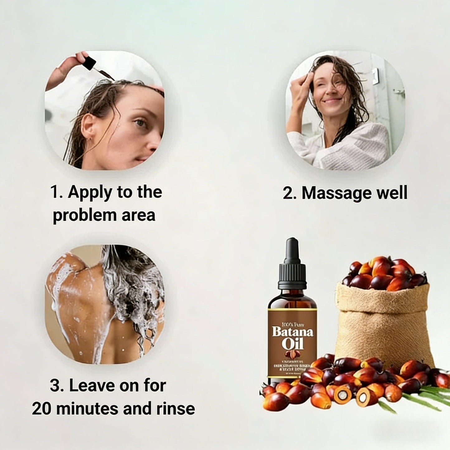 ✨Bestverkocht product🌿 100% pure Batana-olie, bevordert de haargroei en voedt de hoofdhuid.