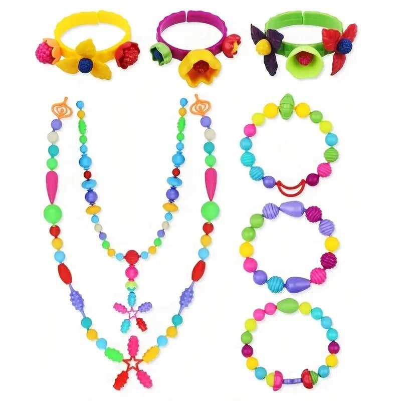 🎨 50% korting! Pop Beads sieradenset voor kinderen – eindeloos hergebruik, bevordert hand-oogcoördinatie & creativiteit. Perfect kerstcadeau! ✨🎅
