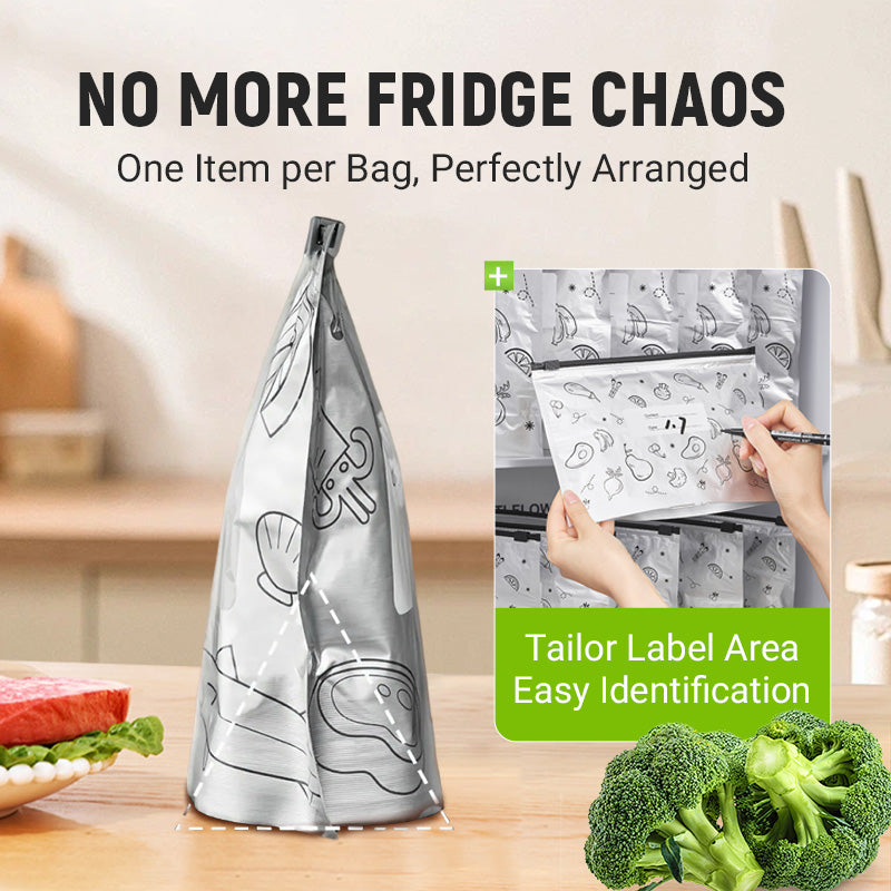 Herbruikbare aluminiumfolie verzegelbare opbergzakken