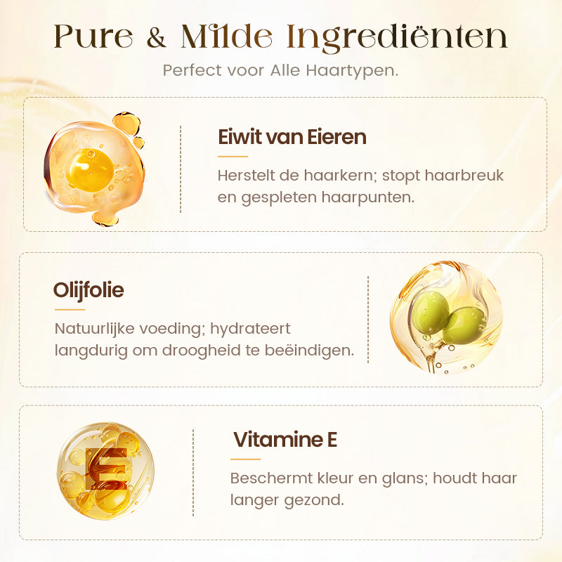 Intensieve haarherstellende olie met ei-eiwit