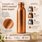 ❄️50% Korting!💧Premium Drinkfles van 100% Massief Koper – Plasticvrij en Geïnspireerd op Ayurveda