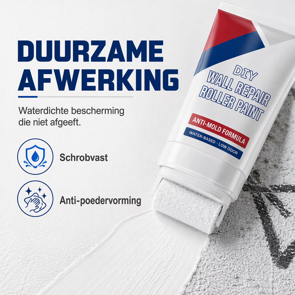 🧱 2+1 gratis! Alles-in-één muurreparatiepasta – met rollerborstel, voor gaten, scheuren & kleine schade. Eenvoudig & snel! ✨🏠
