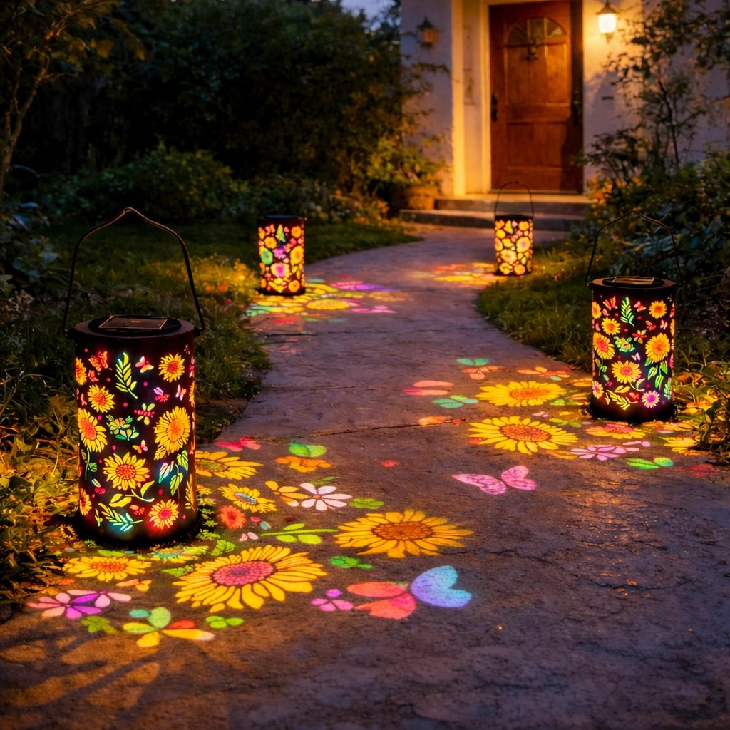 🔥SPECIALE AANBIEDING 50% KORTING-🌞Kleurrijke zonne-energie tuinlantaarn met zonnebloemmotief