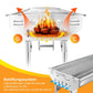 🟔 50% KORTING! 🍖 Opvouwbare buitenbarbecue van roestvrij staal – Compact, duurzaam en perfect voor kamperen, in de tuin en barbecuefeestjes 🏕️