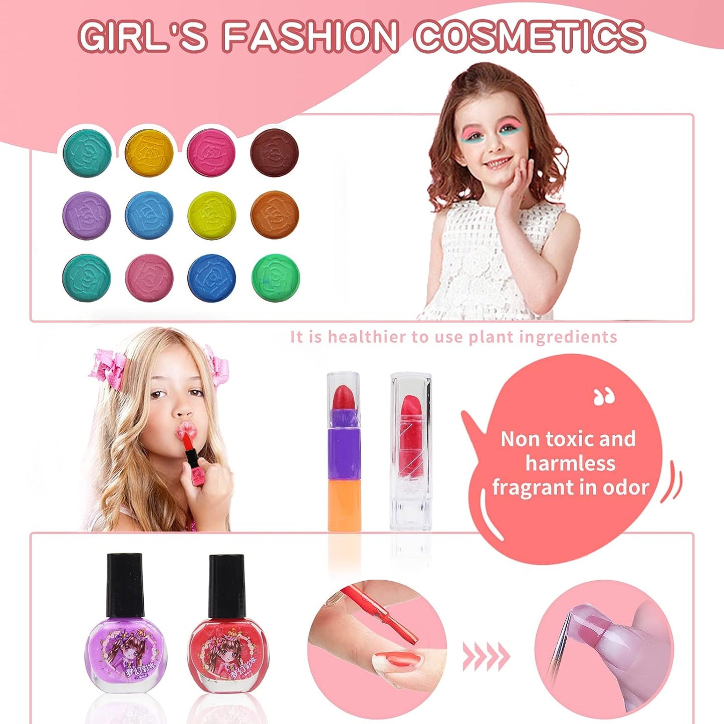 Wasbare Make-up Beautyset voor Kinderen