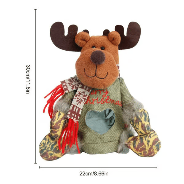 🎅 50% korting! Kerst cadeauzakken met rits – sneeuwman, kerstman & rendier design. 30×22 cm, duurzaam & herbruikbaar – perfect voor cadeaus & decoratie! ✨🎁