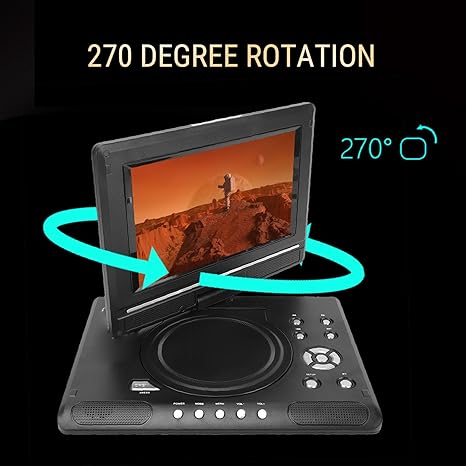 📀 50% korting! 9.8" draagbare DVD-speler – Full HD 1080p, draaibaar scherm, USB/AV en geschikt voor elke auto.