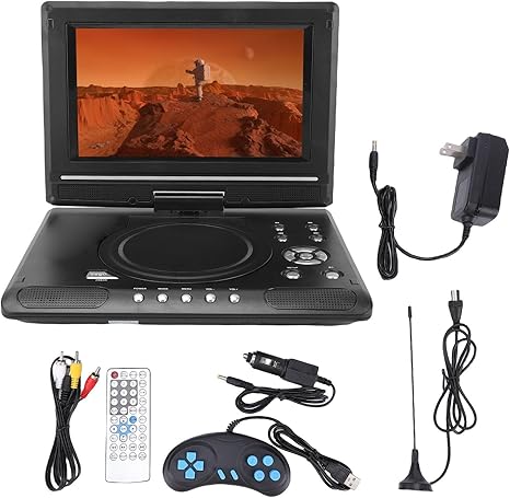 📀 50% korting! 9.8" draagbare DVD-speler – Full HD 1080p, draaibaar scherm, USB/AV en geschikt voor elke auto.
