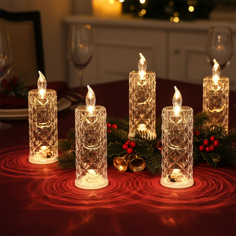 🕯️ 50% korting! LED kristallen kaars – geen vlam, gewoon schakelen, 8-12 uur betrouwbaar licht & een doordacht geschenk. Creëer een romantische avond! ✨🎁