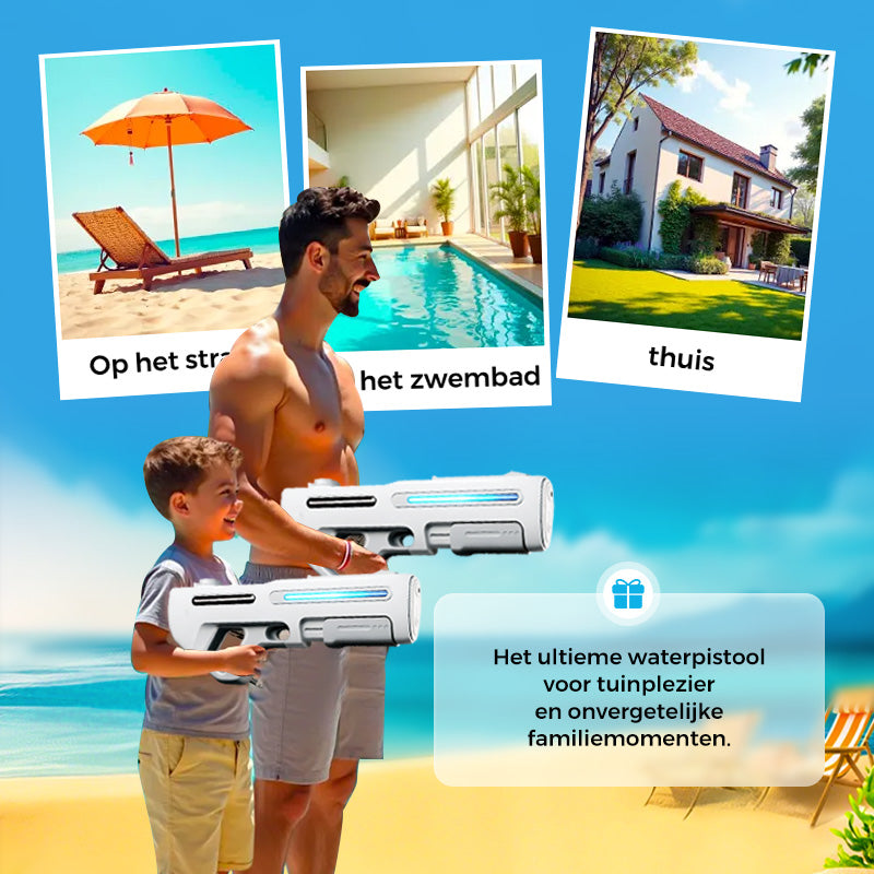 🔫55% korting💧Lange afstand elektrische waterblaster met LED voor kinderen en volwassenen