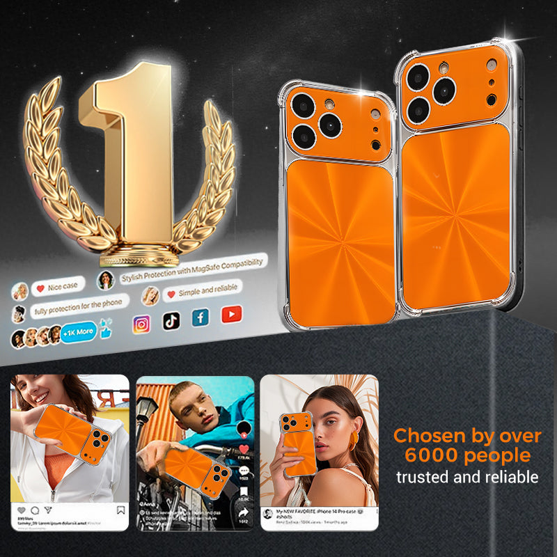 Vierhoekige valbestendige hoes met CD-textuur voor Phone - Koop er 2 en krijg 40% korting op de 2e🔥