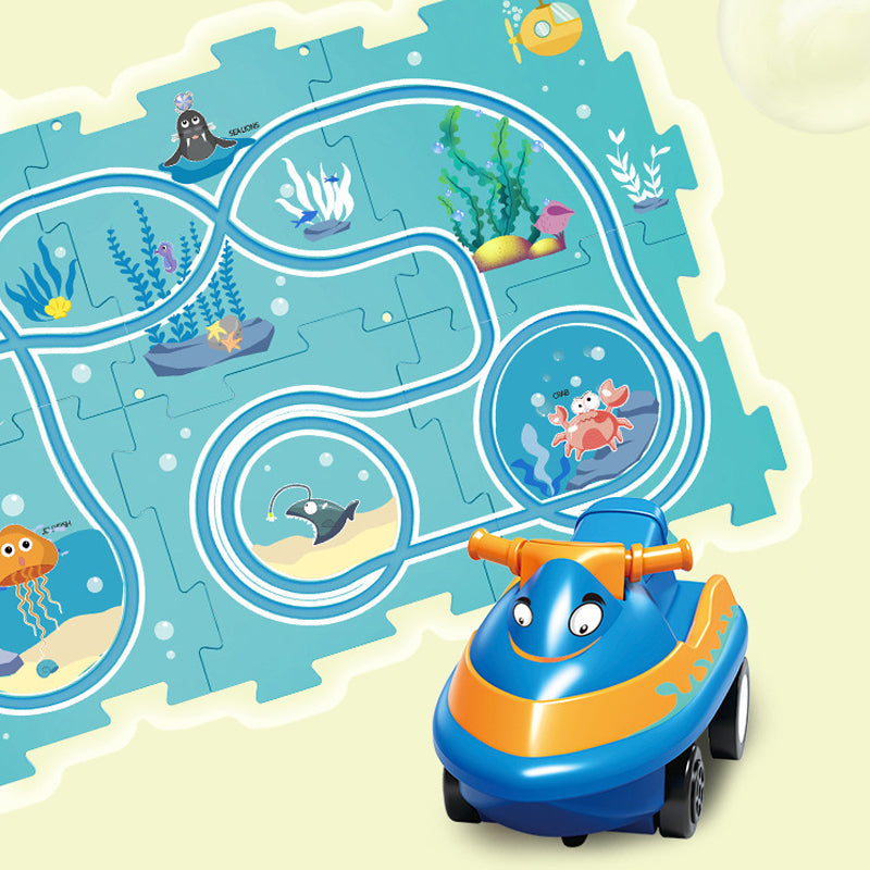 🧩Kinder educatief speelgoed Puzzel-snelweg-speelset🧩