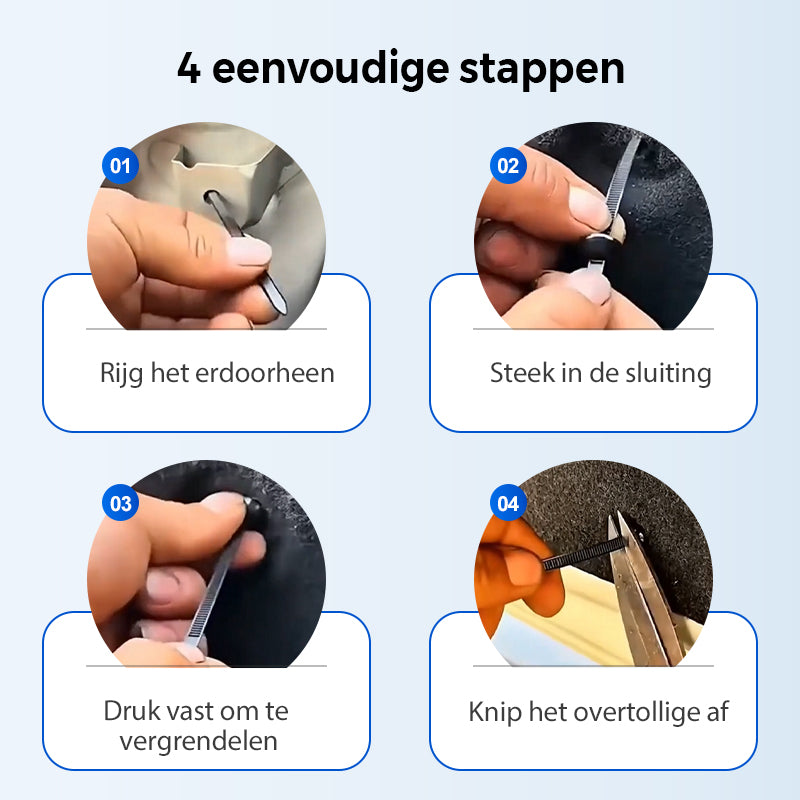 🔥LAATSTE DAG UITVERKOOP 50% KORTING🔥Nylon universele kabelbindergesp