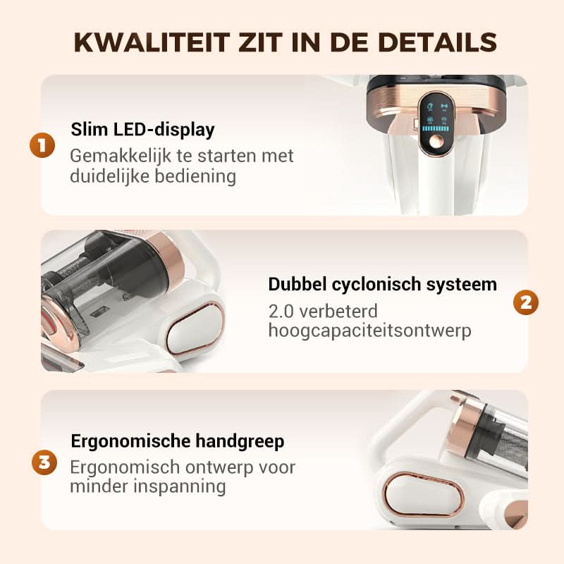 🔥🔥Nieuw binnen 50% KORTING🎁💥Matrasstofzuiger – Verwijdert effectief huisstofmijt 🛏️✨