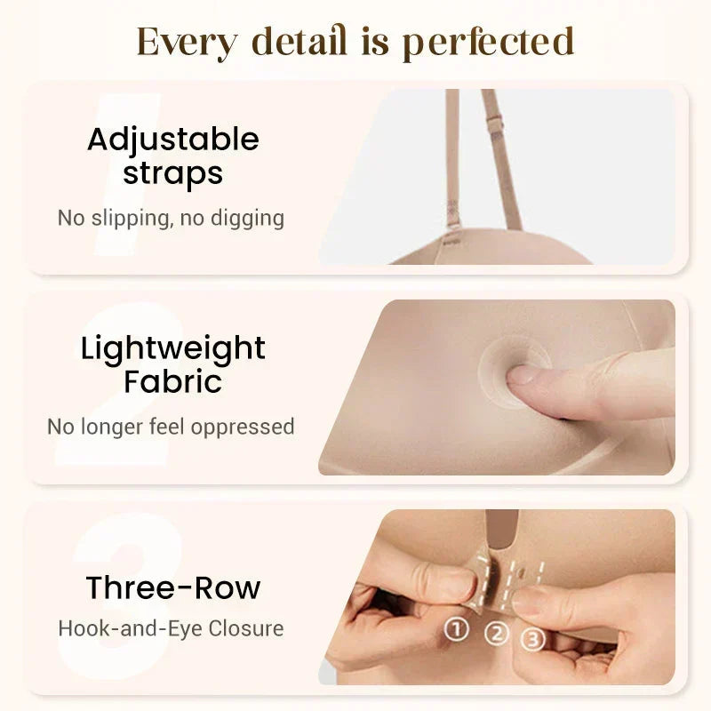 ✨ Comfortabele Naadloze Beha Met Sluiting Aan De Voorkant – Makkelijk Aan Te Trekken & Perfecte Pasvorm