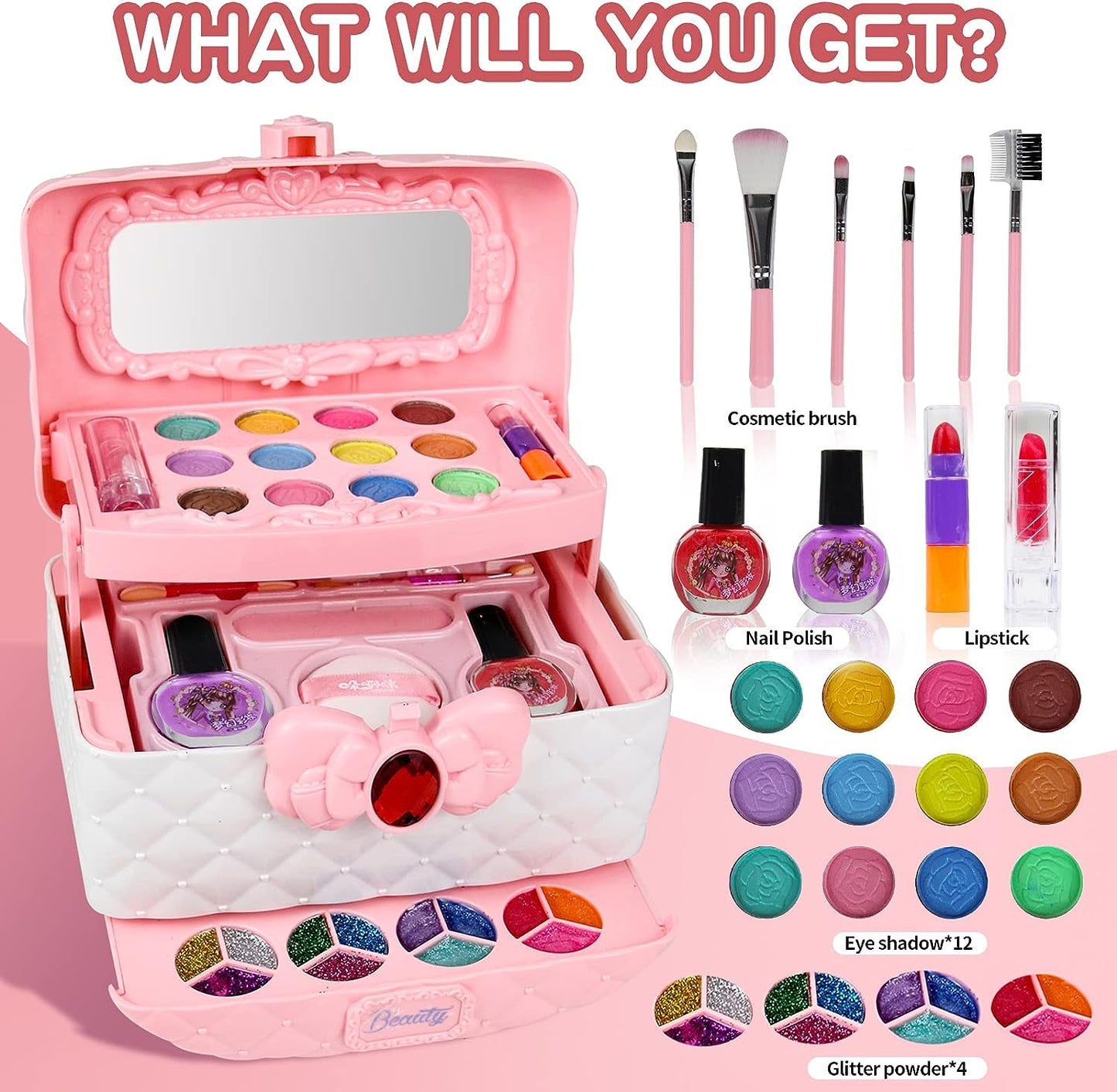 Wasbare Make-up Beautyset voor Kinderen