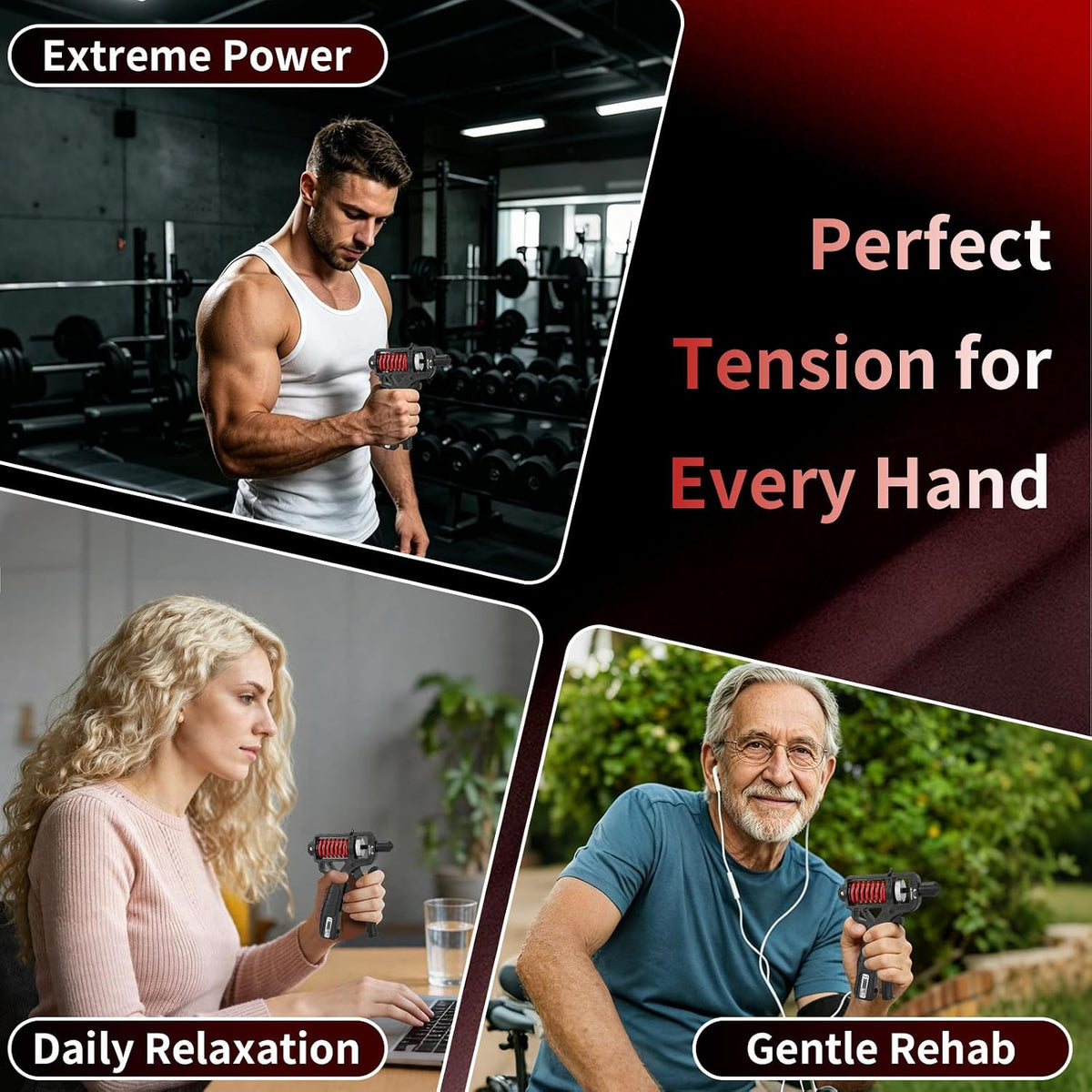 🚀🤝 50% KORTING! Van handshake tot veiligheidshamer: deze ergonomische grip trainer met instelbare weerstand (5–165 kg) versterkt handen, vingers & onderarmen. Met teller!