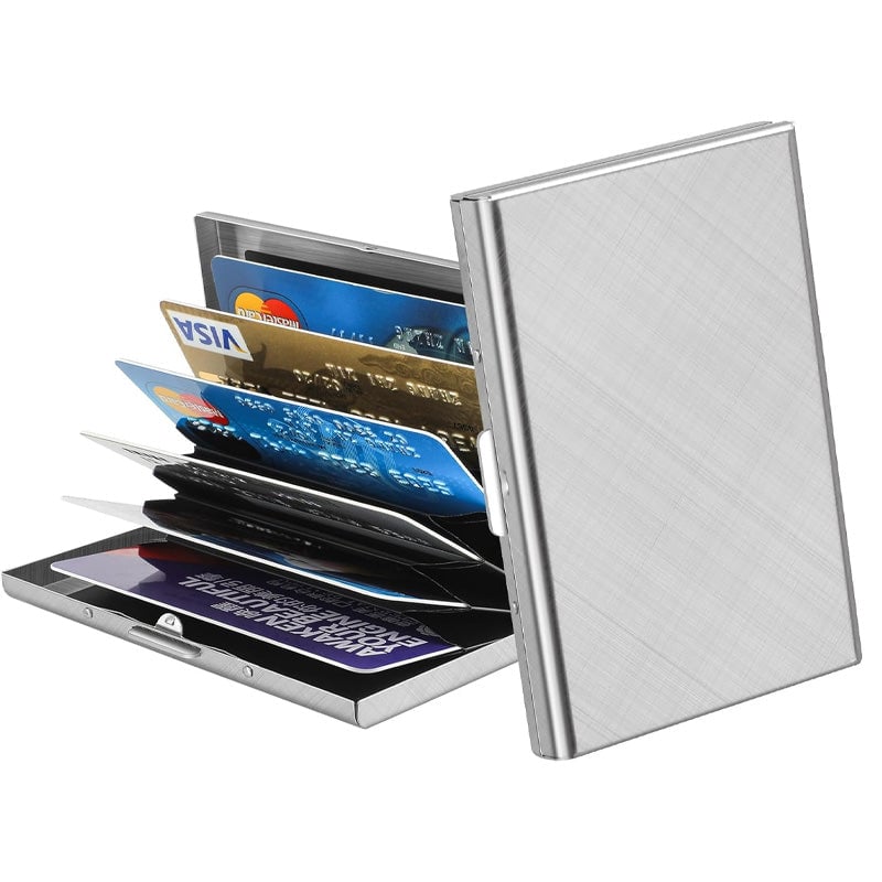 💳 50% korting! RFID metalen kaarthouder – 6 compartimenten, roestvrij staal en ideaal voor reizen & dagelijks gebruik.